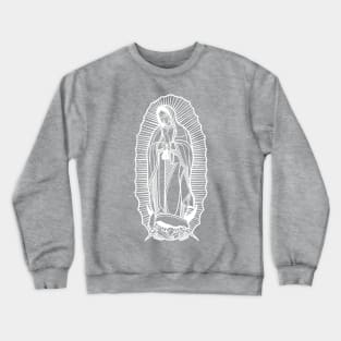 Digital illustration of Our Lady of Guadalupe Crewneck Sweatshirt